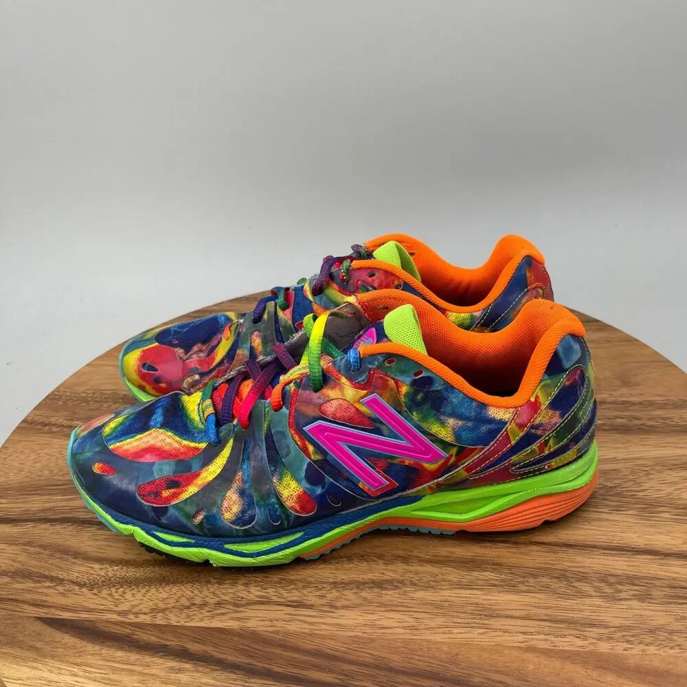 New Balance 890 Shoes Womens Size 9 B Rainbow Tie Dye Running Comfort Walking